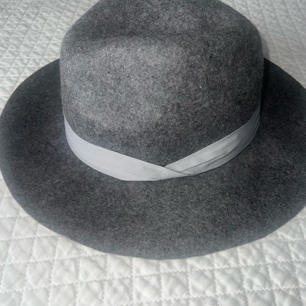 Express Charcoal Fedora Hat - Picture 2 of 4